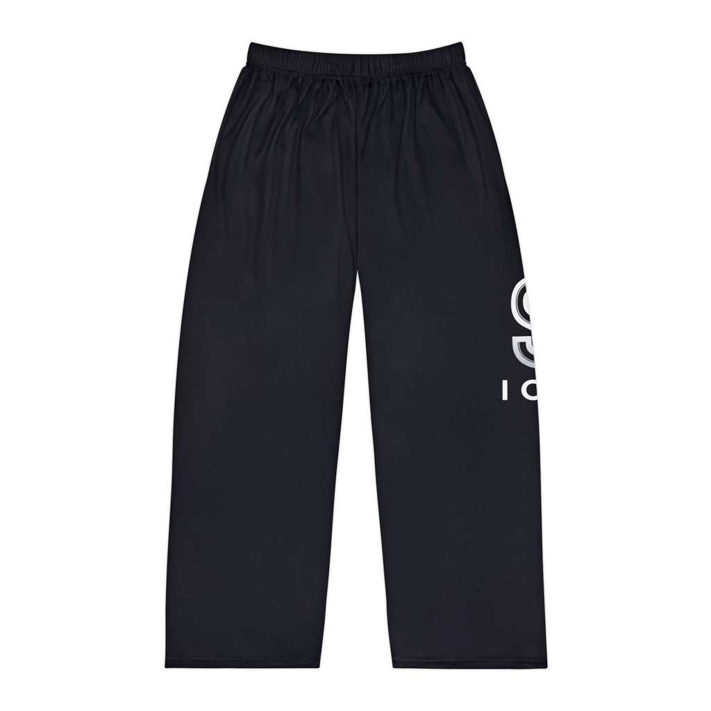 Men's Black Logo Pajama Pants — Cozy Lounge Sleepwear