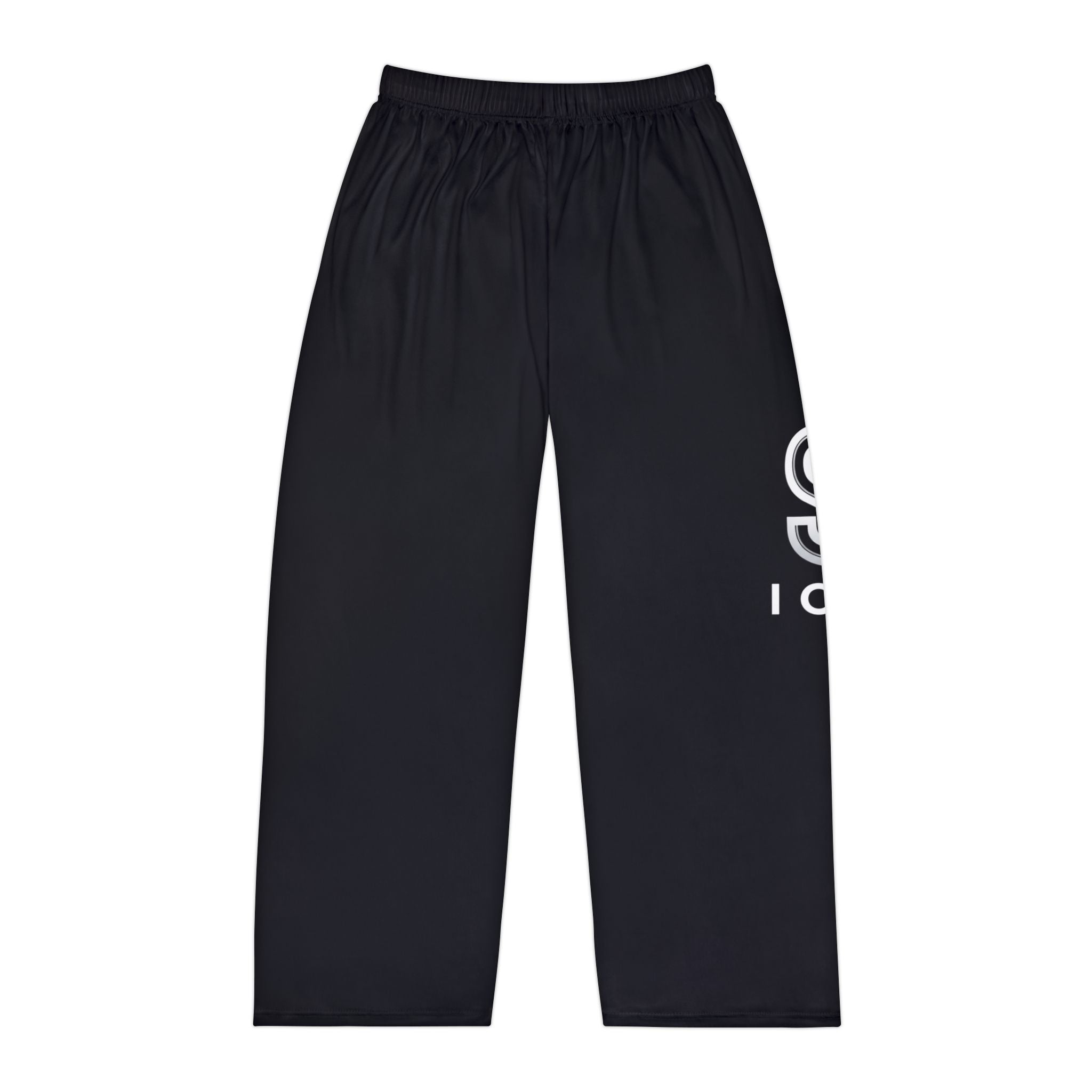 Men's Black Logo Pajama Pants — Cozy Lounge Sleepwear