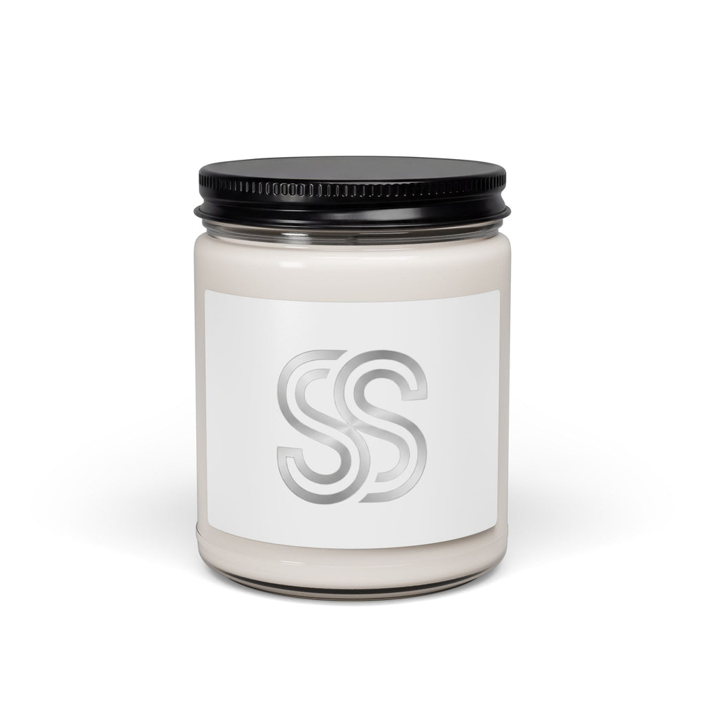 9oz Scented Soy Candle — Clean Linen Aromatherapy Jar