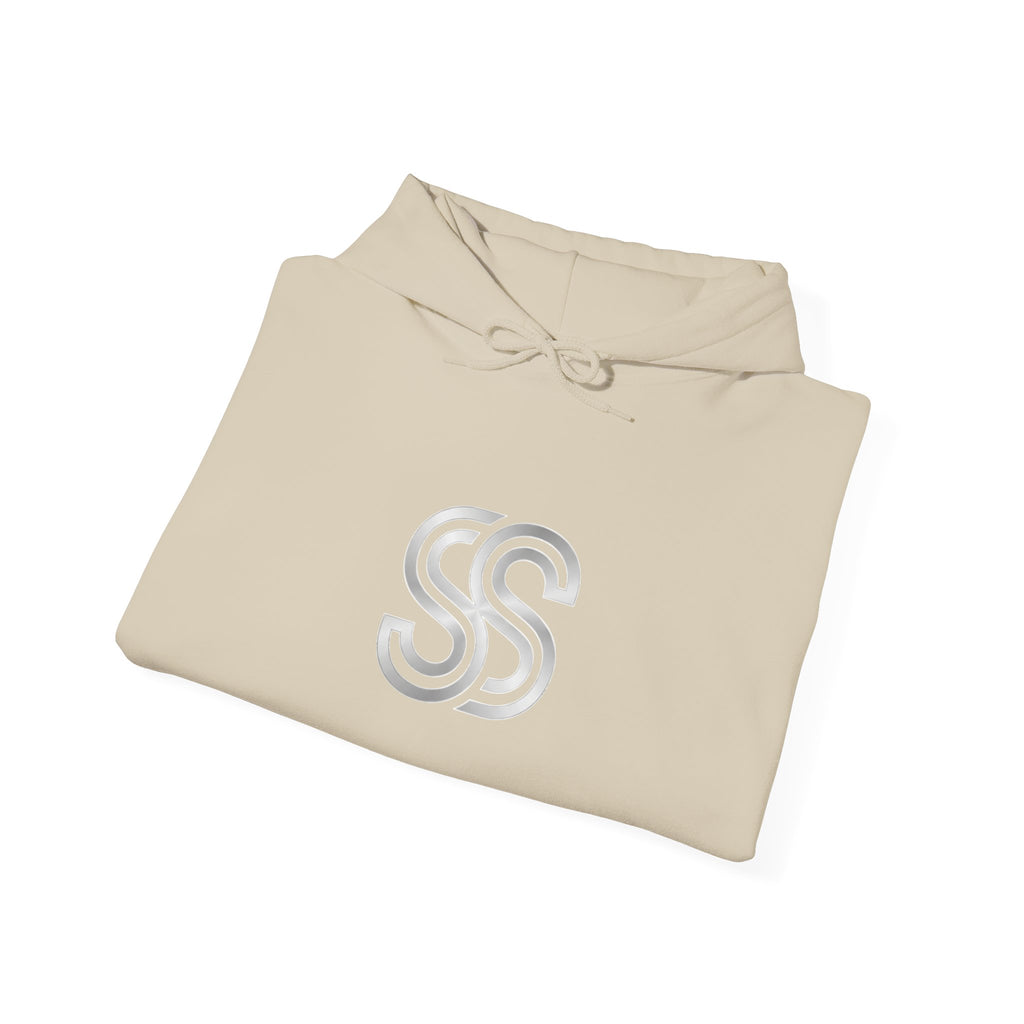 Minimal Double S Monogram Hoodie — Subtle Monogram Logo Sweatshirt