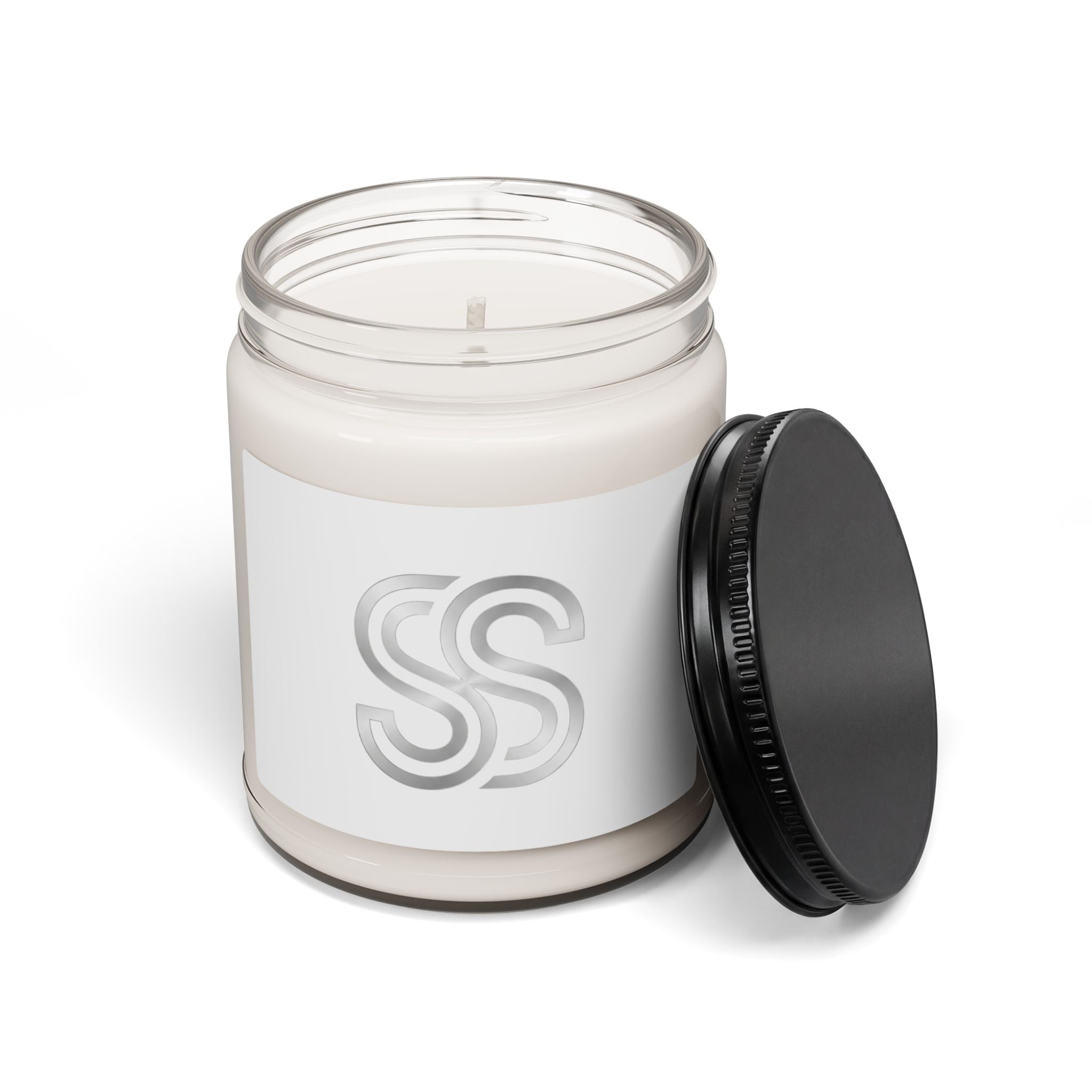 9oz Scented Soy Candle — Clean Linen Aromatherapy Jar