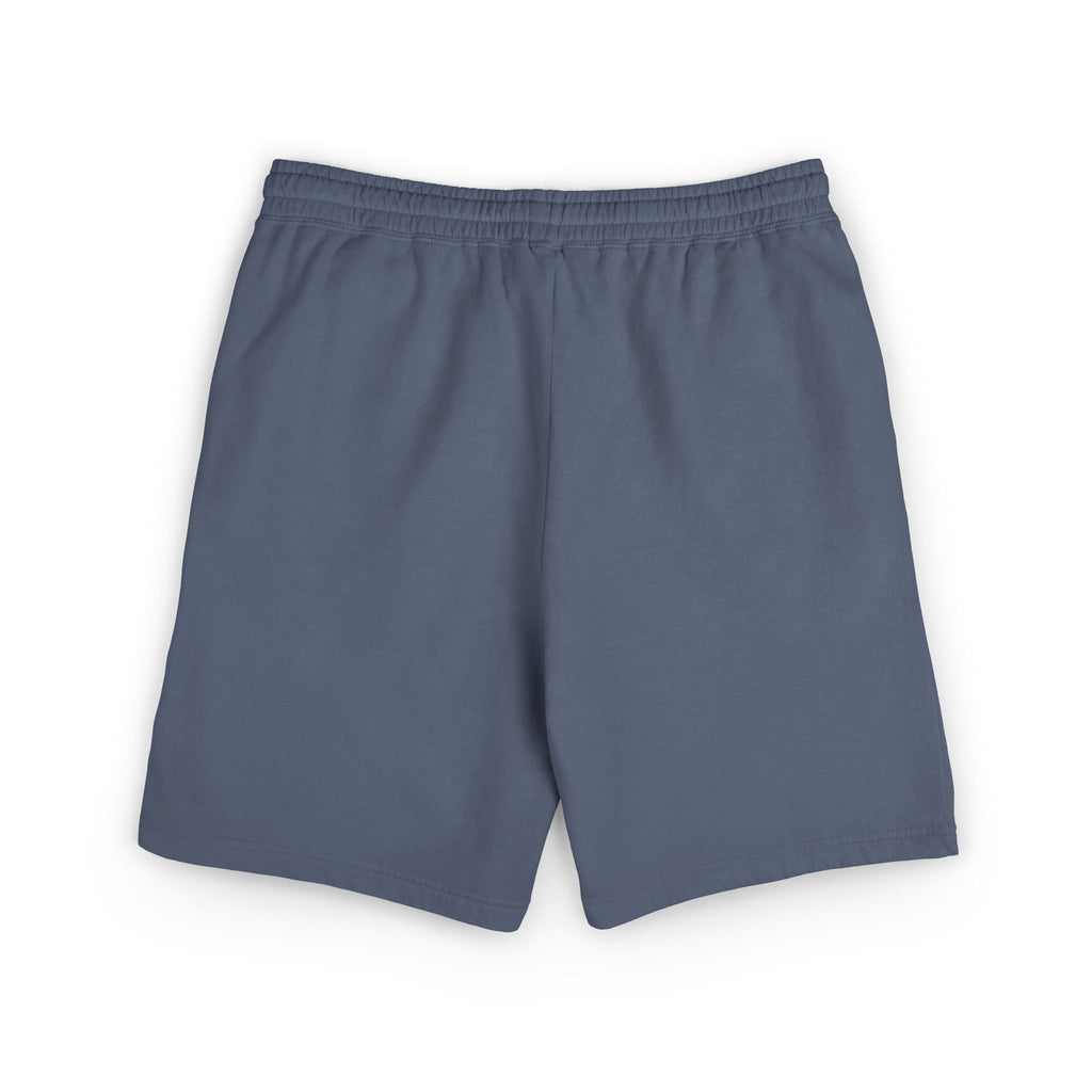 Lightweight Garment-Dyed Fleece Sweat Shorts — Neutral Cream with Subtle Chest 'S' Logo