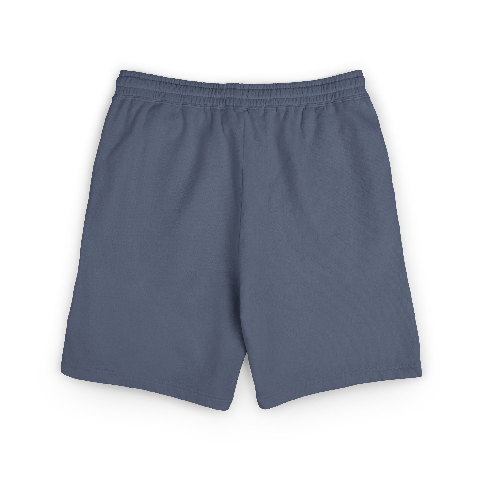 Lightweight Garment-Dyed Fleece Sweat Shorts — Neutral Cream with Subtle Chest 'S' Logo