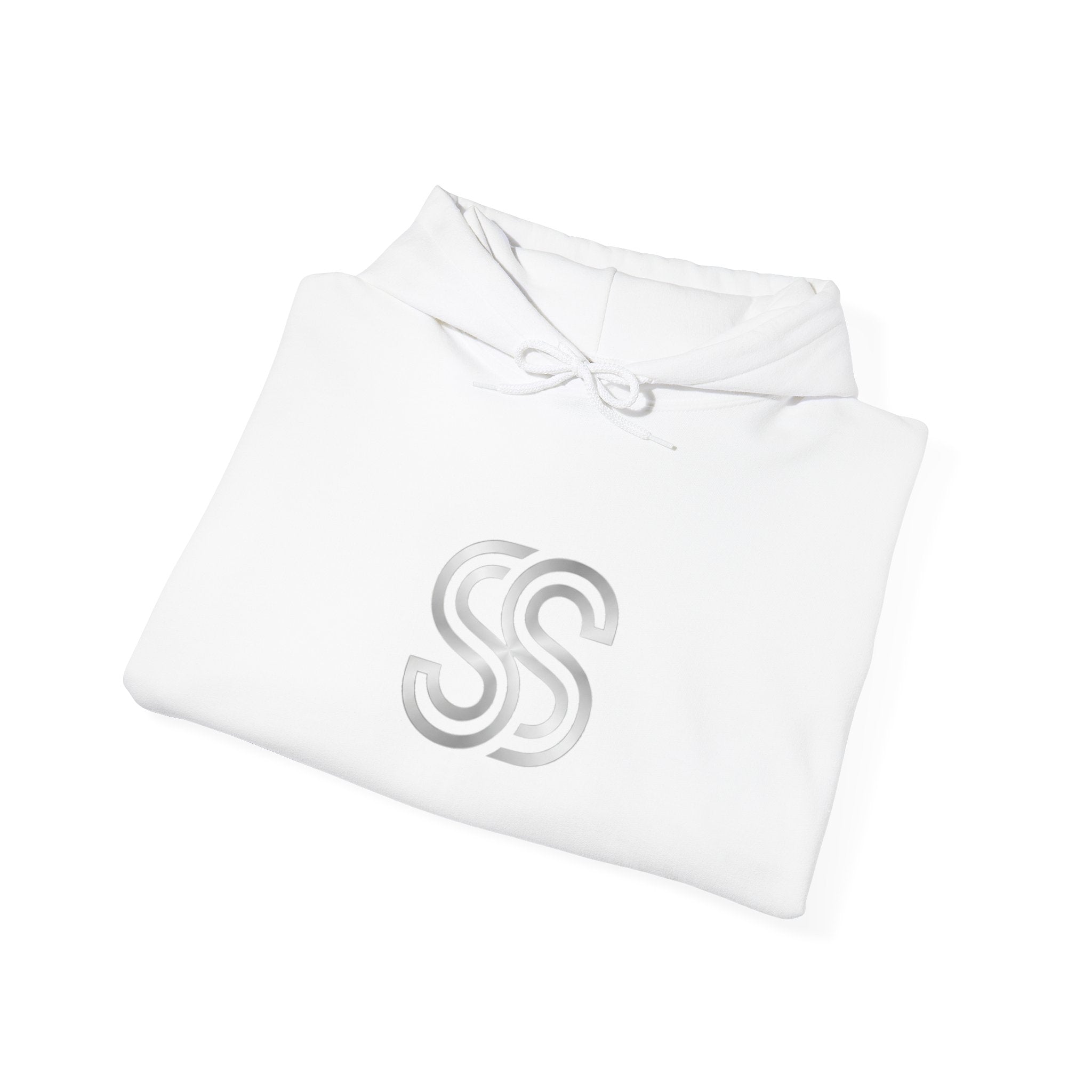 Minimal Double S Monogram Hoodie — Subtle Monogram Logo Sweatshirt