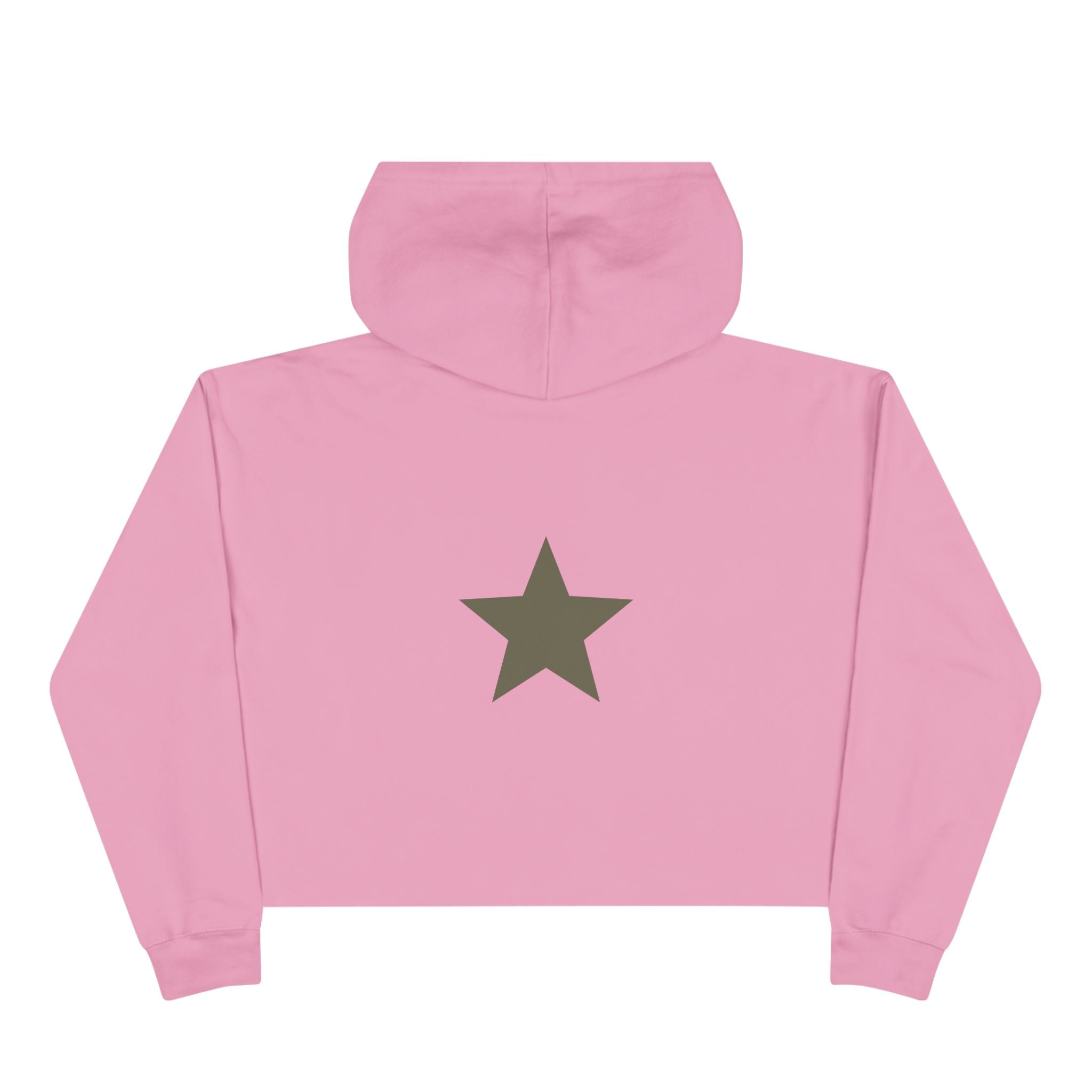 SS ICON Cropped Hoodie — Minimal Shield Logo & Back Star Graphic