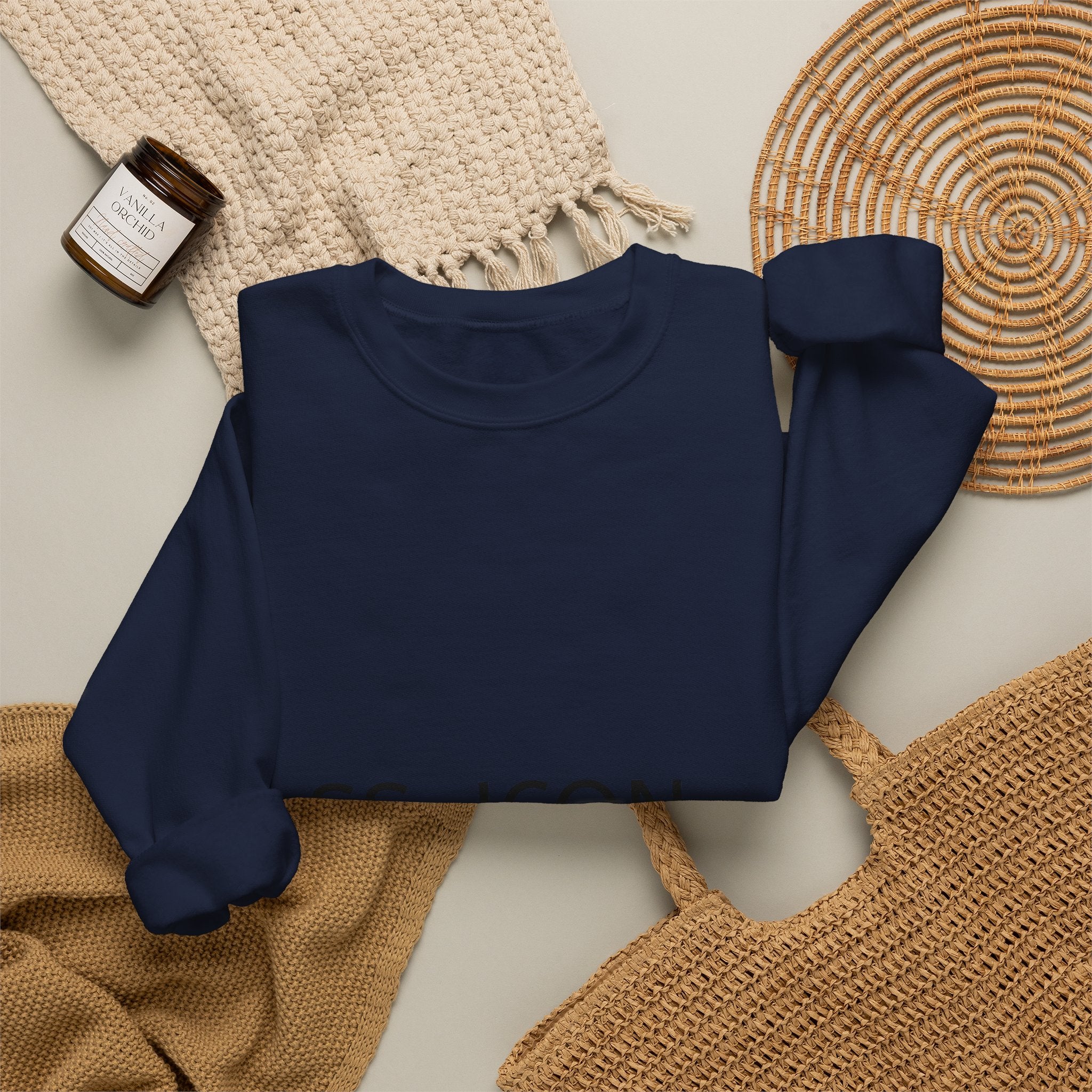SS-ICON Minimalist Crewneck Sweatshirt — Graphic Logo Pullover