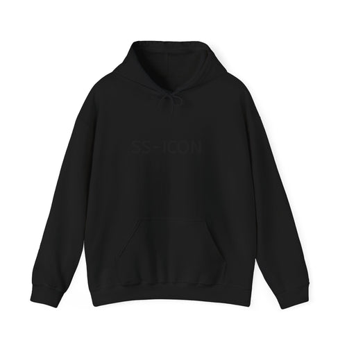 SS-ICON Hoodie — Minimalist White Logo Sweatshirt