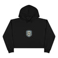 SS ICON Cropped Hoodie — Minimal Shield Logo & Back Star Graphic