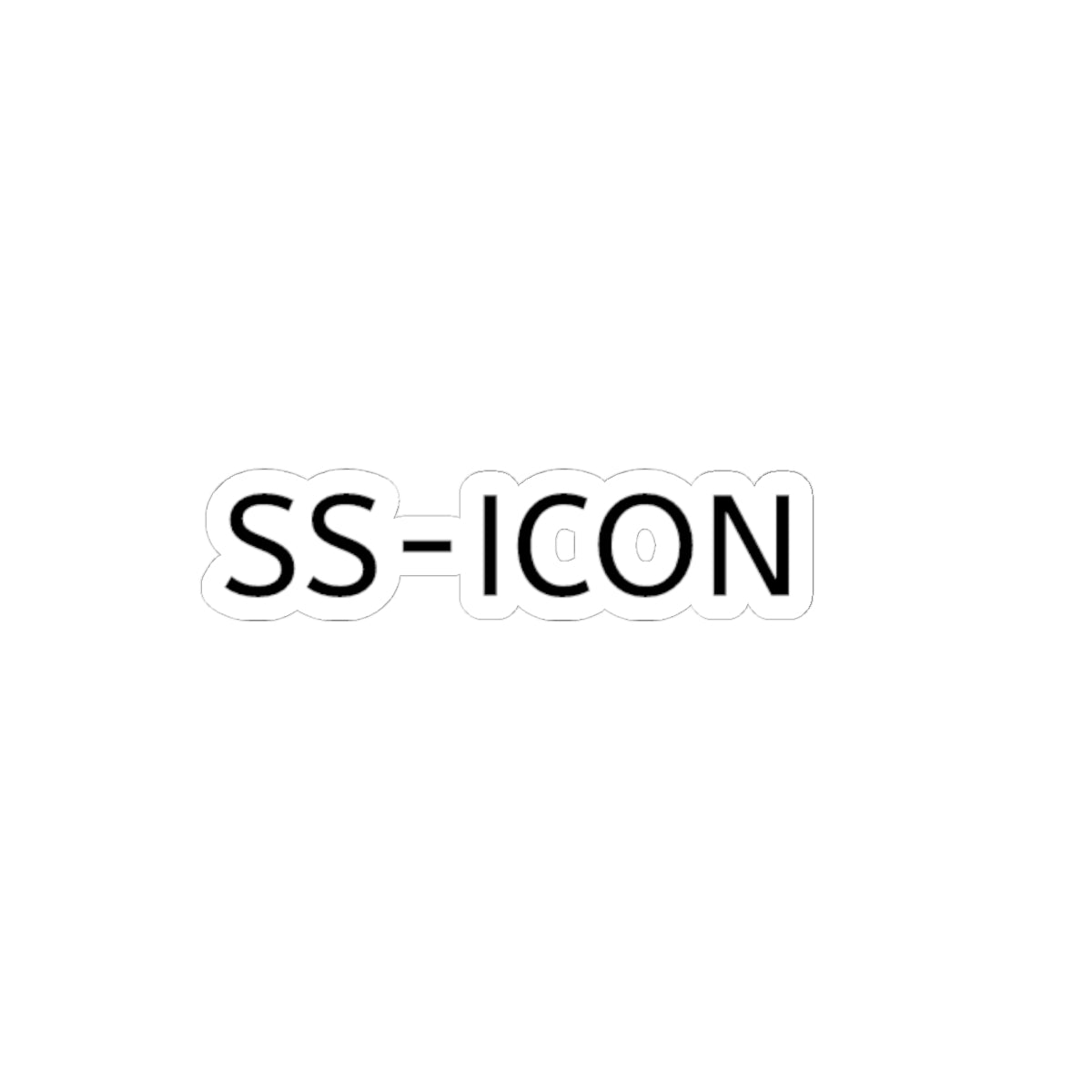 SS-ICON Kiss-Cut Sticker — Minimal Laptop Decal