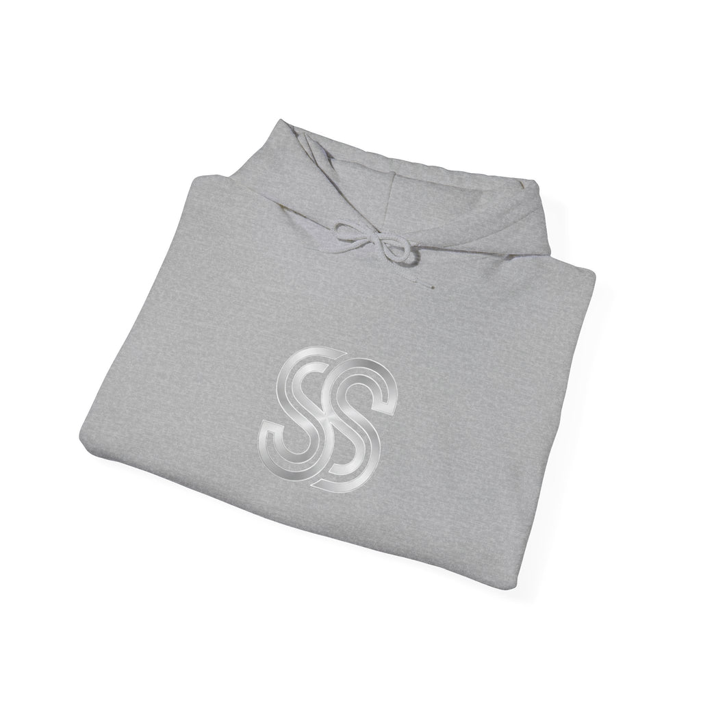 Minimal Double S Monogram Hoodie — Subtle Monogram Logo Sweatshirt