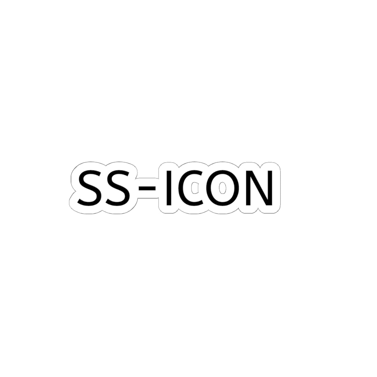 SS-ICON Kiss-Cut Sticker — Minimal Laptop Decal