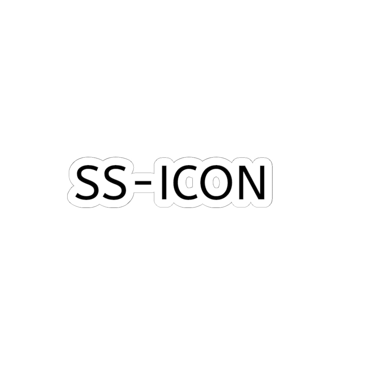 SS-ICON Kiss-Cut Sticker — Minimal Laptop Decal