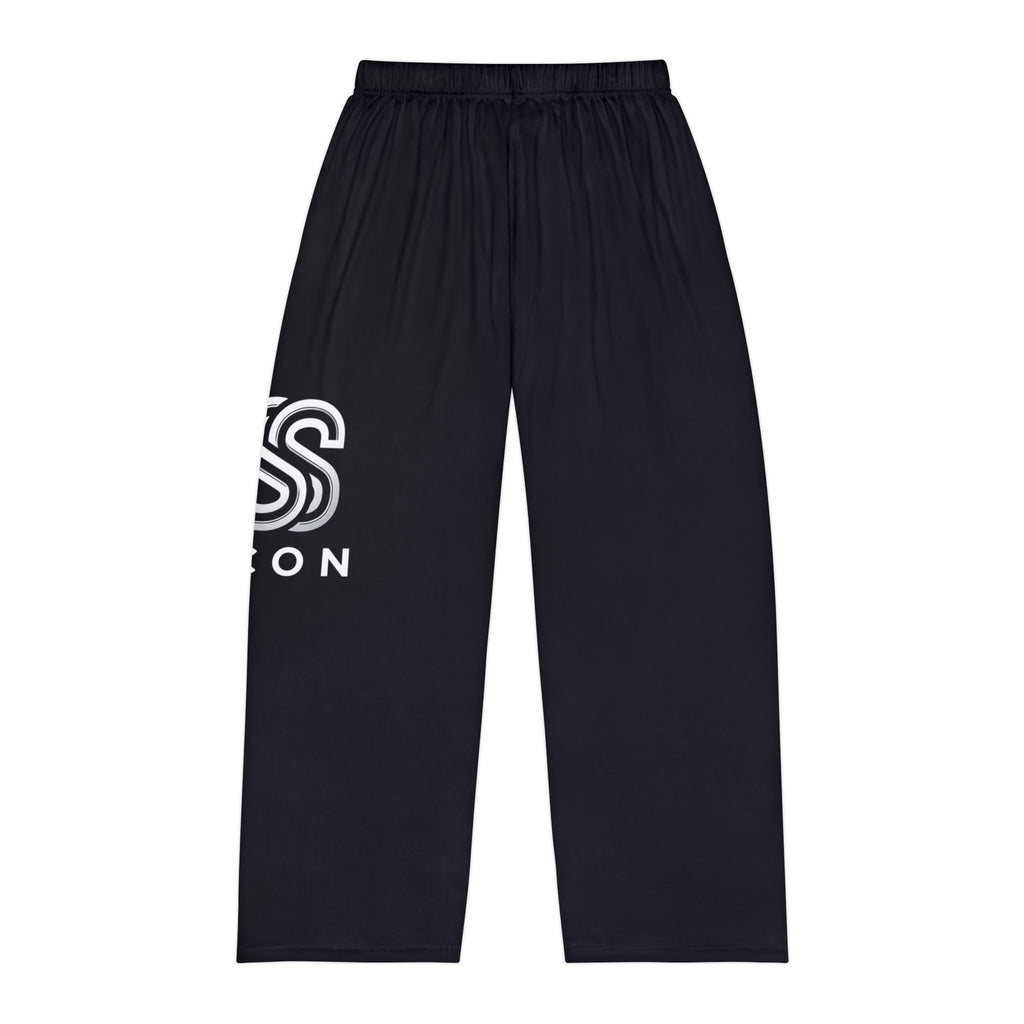 Men's Black Logo Pajama Pants — Cozy Lounge Sleepwear